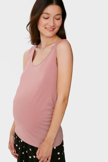Dámské - Multipack 2 ks - těhotenský top - růžová