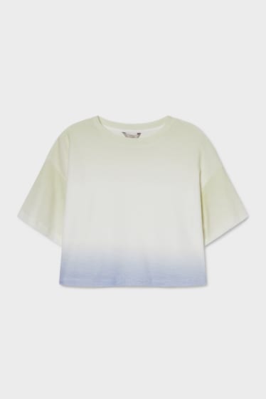 Damen - CLOCKHOUSE - Frottee-T-Shirt - weiß