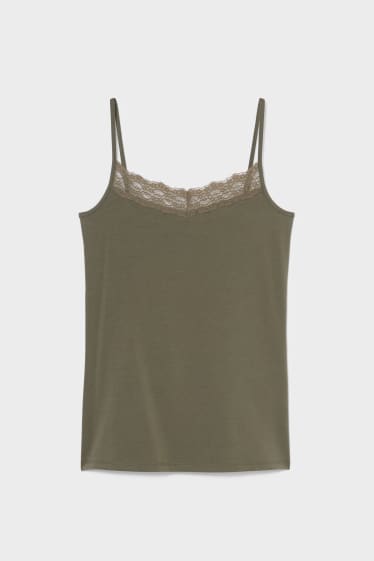 Femmes - Haut basique - kaki