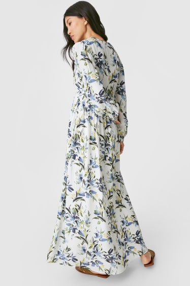 Women - Empire dress - floral - white