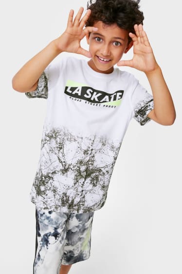 Kinder Jungen - Kurzarmshirt - weiss