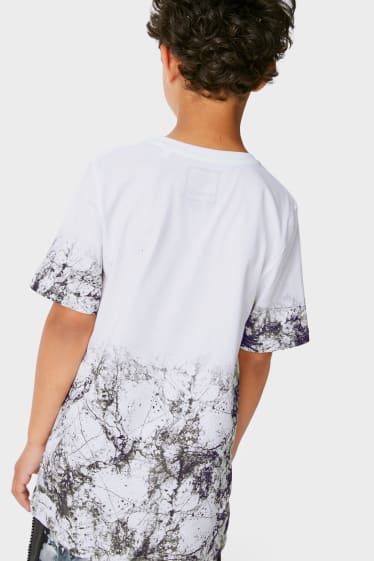 Kinder Jungen - Kurzarmshirt - weiss