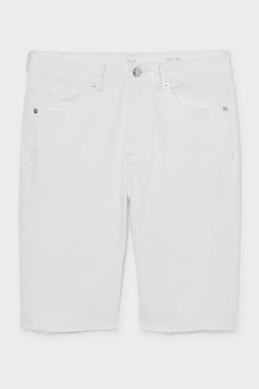 Damen - Jeans-Bermudas - weiß