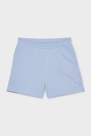 Teens & young adults - CLOCKHOUSE - sweat shorts - light blue