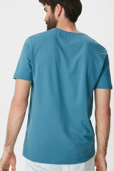 Heren - T-shirt - blauw