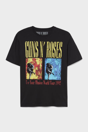 Uomo - T-shirt - Guns N' Roses - nero