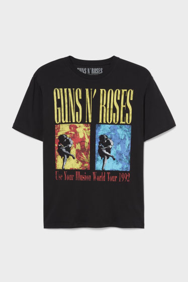 Pánské - Tričko - Guns N' Roses - černá