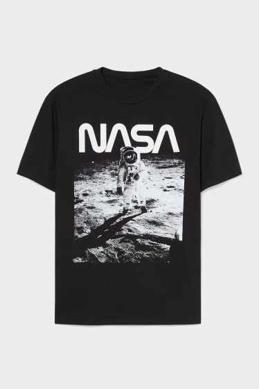 Heren - T-shirt - NASA - zwart