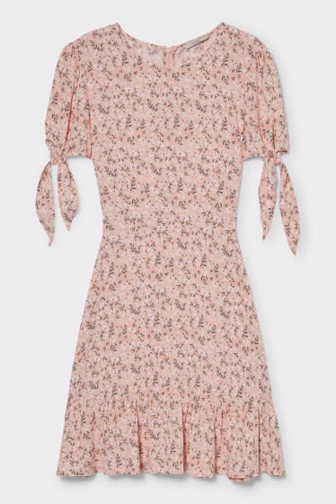 Dámské - CLOCKHOUSE - šaty - s květinovým vzorem - růžová