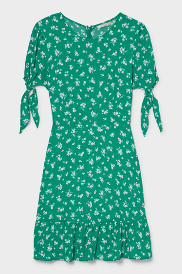 Damen - CLOCKHOUSE - Kleid - geblümt - grün