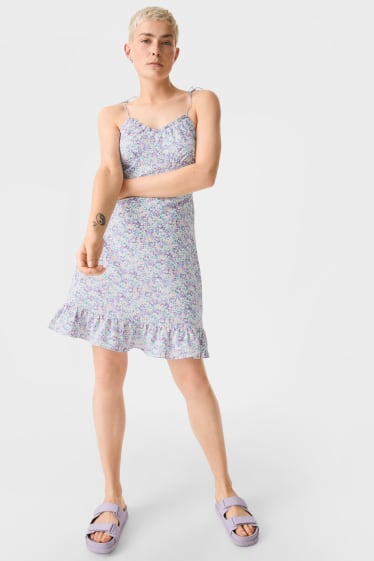 Teens & young adults - CLOCKHOUSE - dress - floral - light violet