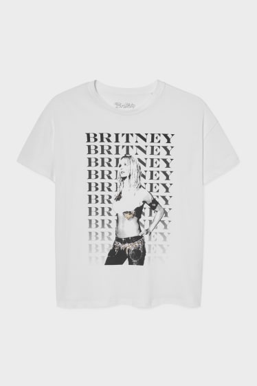 Teens & Twens - CLOCKHOUSE - T-Shirt - Britney Spears - weiss