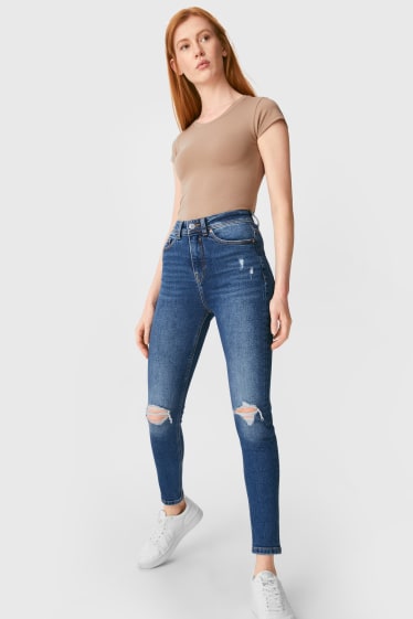 Women - CLOCKHOUSE - skinny jeans - denim-dark blue