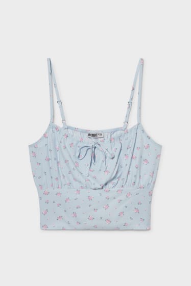 Teens & young adults - Top - floral - light blue