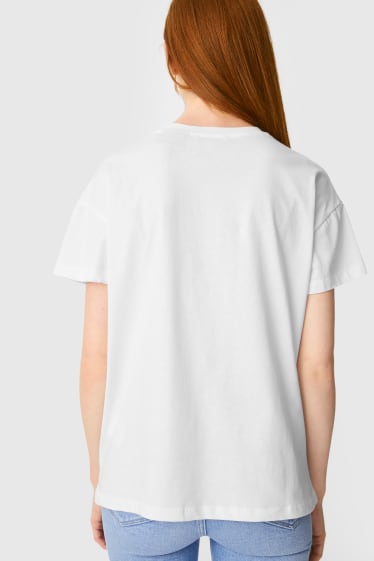 Femmes - CLOCKHOUSE - T-shirt - Kiss - blanc