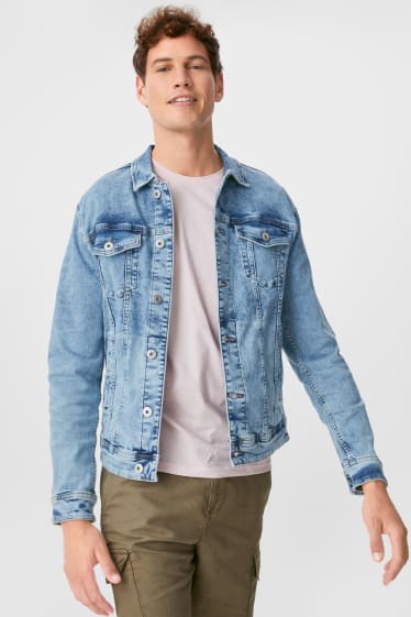 Pánské - CLOCKHOUSE - džínová bunda - džíny - světle modré