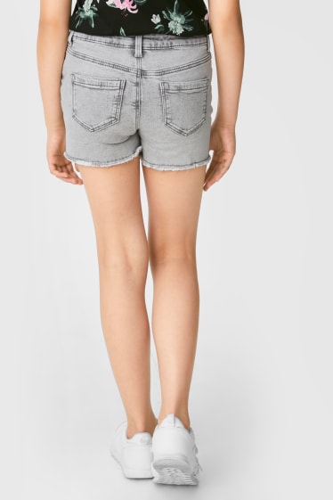 Bambini - Shorts di jeans - jeans grigio chiaro