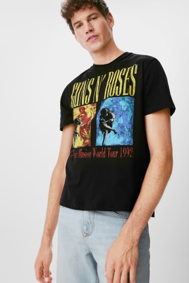 Uomo - T-shirt - Guns N' Roses - nero