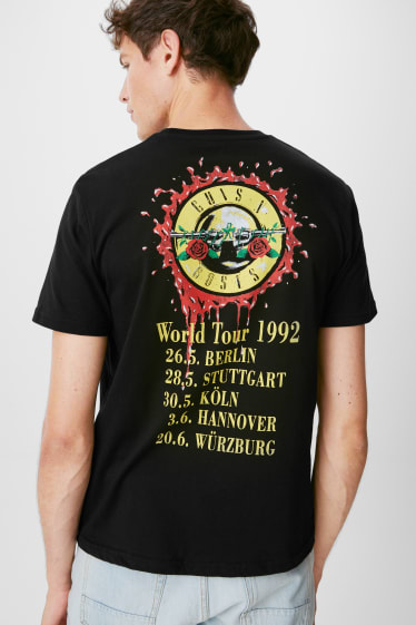 Uomo - T-shirt - Guns N' Roses - nero