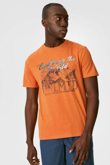 Uomo - T-shirt - arancione