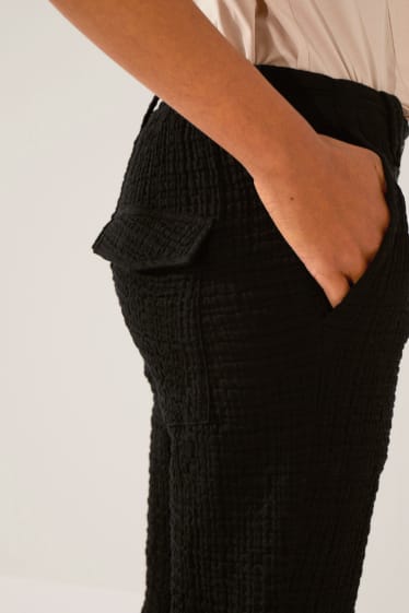 Donna - Pantaloni - classic slim fit - nero