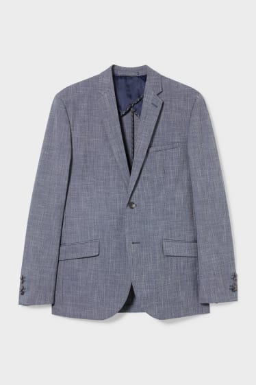 Uomo - Blazer - slim fit - Flex - blu melange