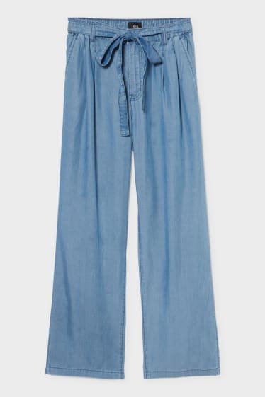 Femmes - Jean de coupe large - jean bleu