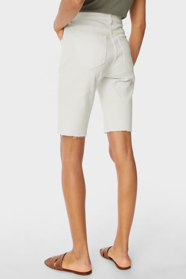 Femmes - Bermuda en jean - blanc