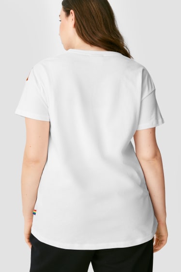 Ragazzi e giovani - CLOCKHOUSE - t-shirt - Topolino - PRIDE - bianco