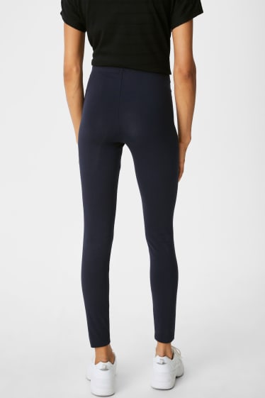 Femmes - Lot de 2 - leggings basiques - bleu foncé