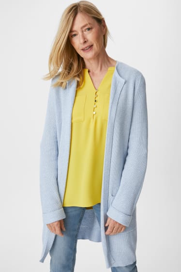 Women - Cardigan - light blue