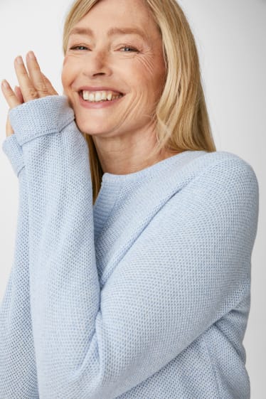 Women - Cardigan - light blue