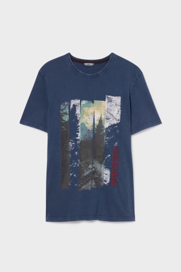 Hommes - T-shirt - bleu foncé