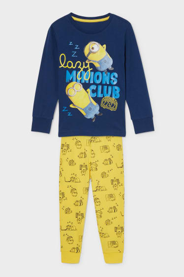 Kinder - Minions - Pyjama - 2 teilig - dunkelblau