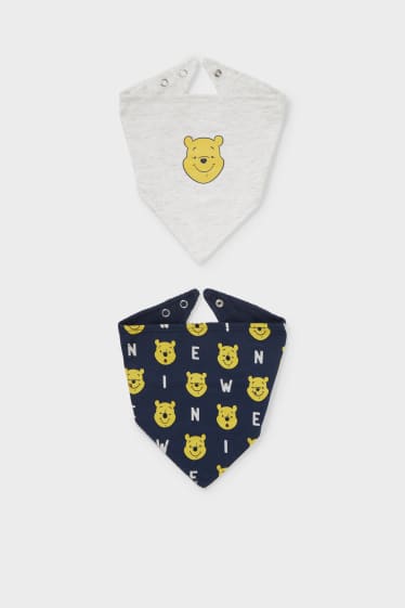 Neonati - Confezione da 2 - Winnie the Pooh - bavetta per neonati - bianco / blu
