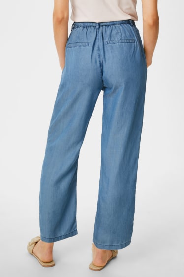 Femmes - Jean de coupe large - jean bleu