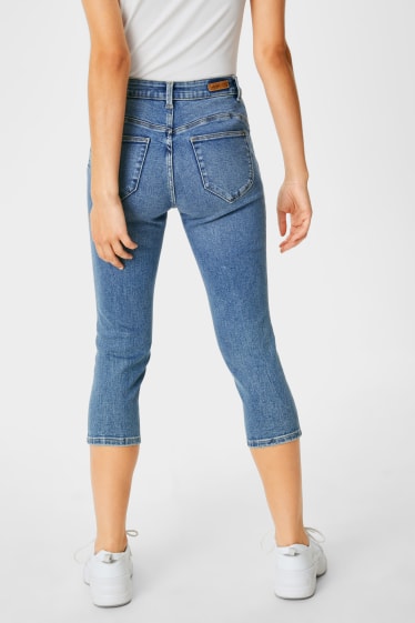 Donna - Capri jeans - effetto push-up - jeans blu