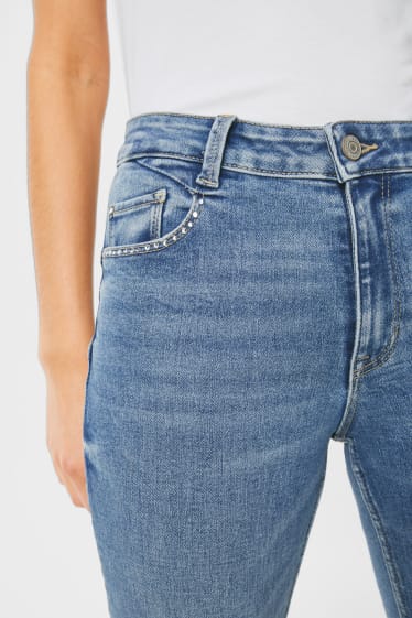 Donna - Capri jeans - effetto push-up - jeans blu