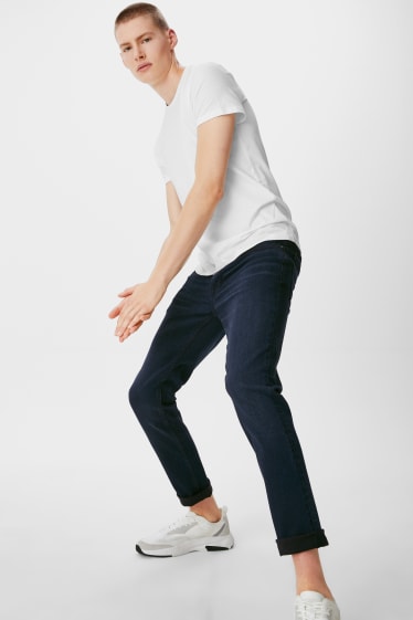 Pánské - CLOCKHOUSE - skinny jeans - LYCRA® - džíny - tmavomodré