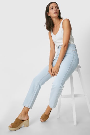 Femei - Straight Jeans - denim-albastru deschis