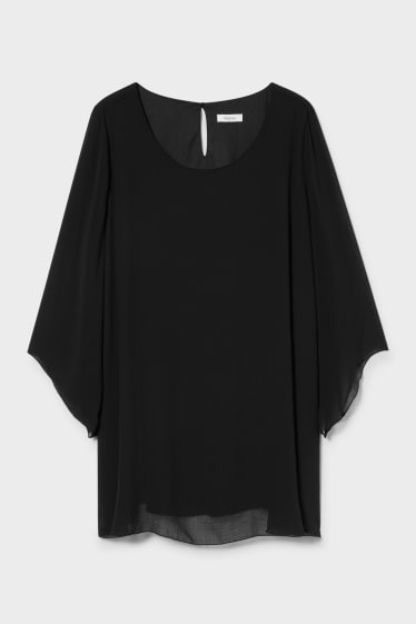 Women - Chiffon blouse - black