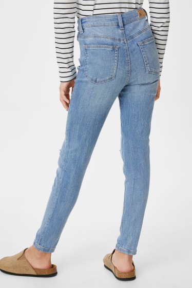 Kinder - Skinny Jeans - jeans-hellblau