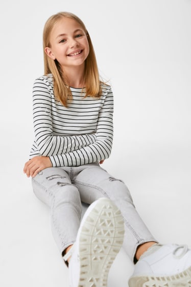 Enfants - Skinny jean - jean gris clair
