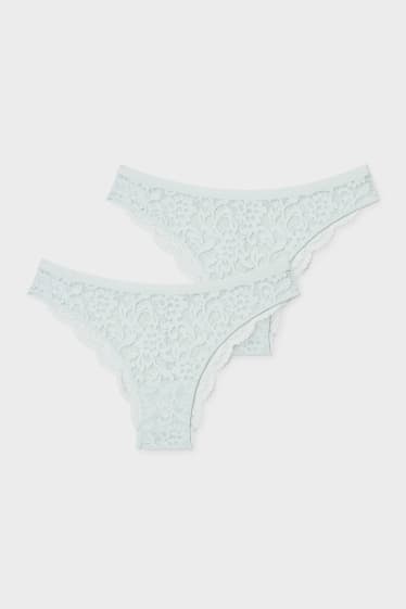 Women - Multipack of 2 - briefs - mint green