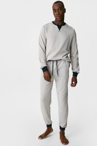 Uomo - Pantaloni comodi - grigio chiaro melange