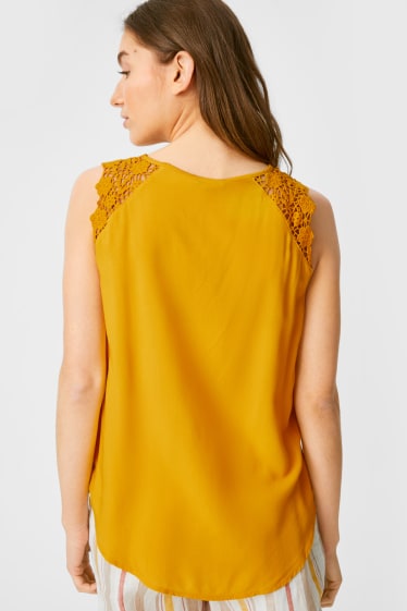 Mujer - Blusa sin mangas - amarillo