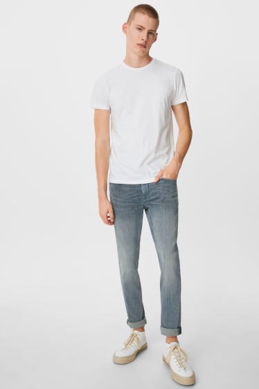 Hommes - CLOCKHOUSE - skinny jean - LYCRA® - jean bleu-gris