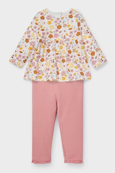 Babies - Baby outfit - 2 piece - rose
