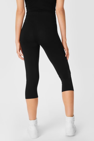 Women - Multipack of 2 - basic capri leggings - dark green / black