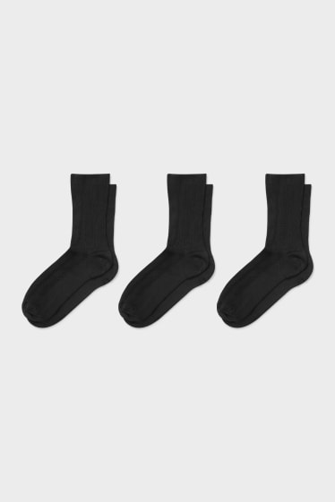 Damen - Multipack 3er - Socken - schwarz